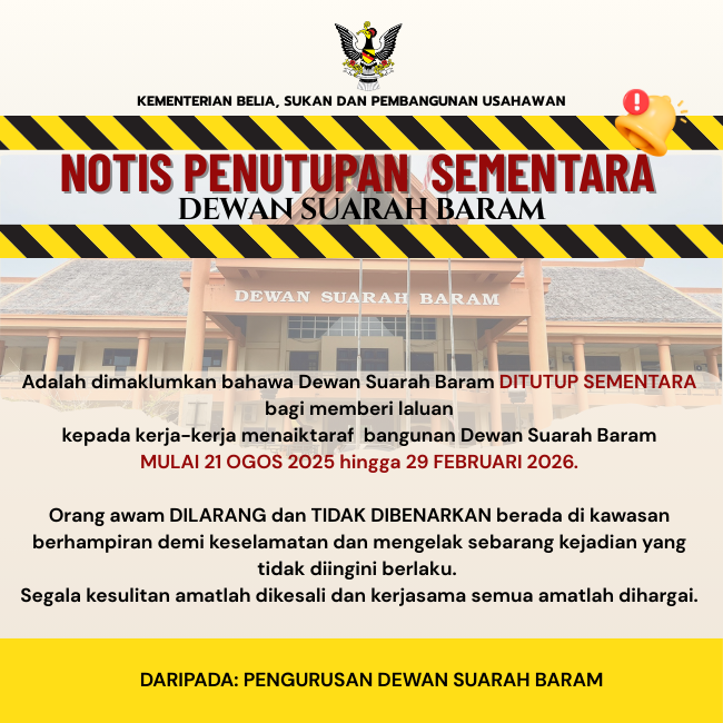 Notis penutupan DS BARAM